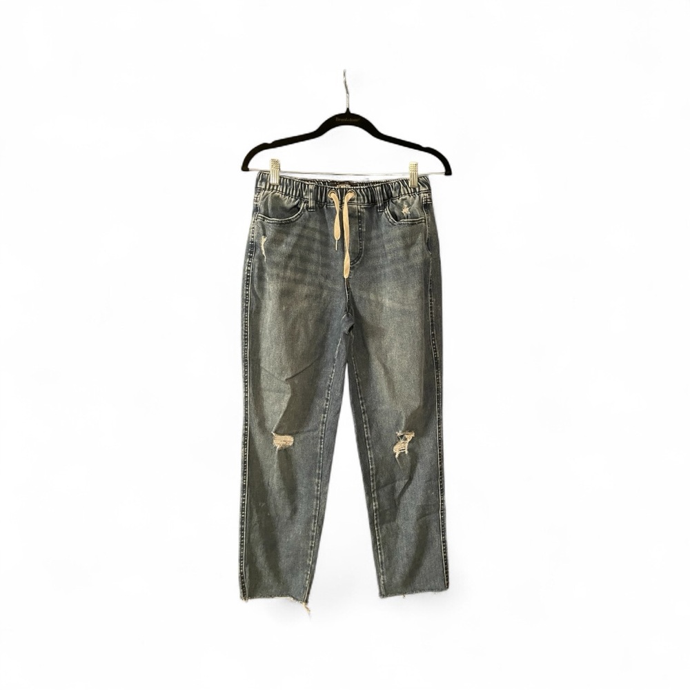 SOLD Rewash Blue Distressed Boyfriend Jeans - Picture 2 of 4